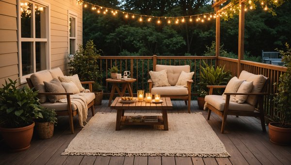 Créer une atmosphère chaleureuse dans votre jardin grâce à un éclairage doux